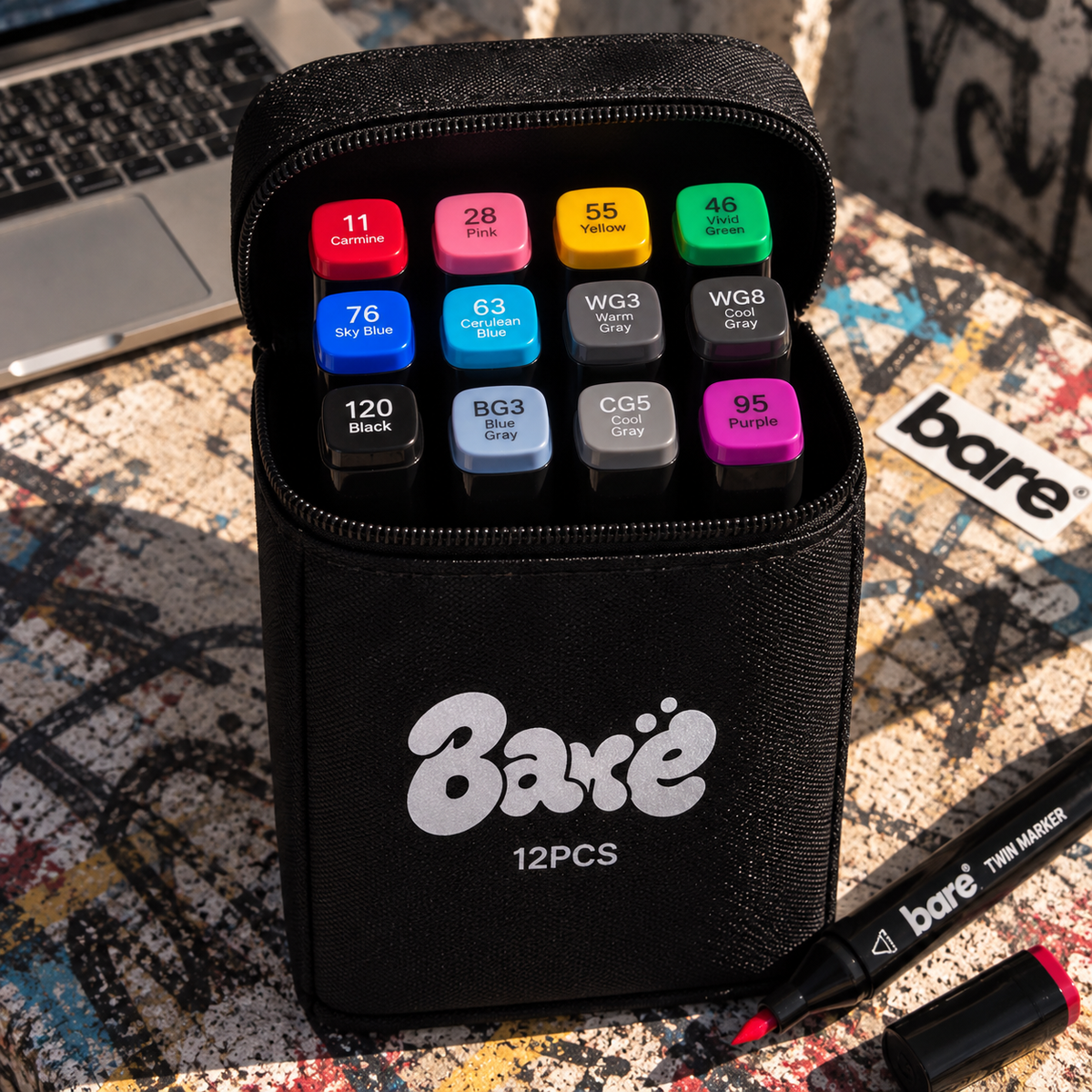 Bare Markers - 12pcs