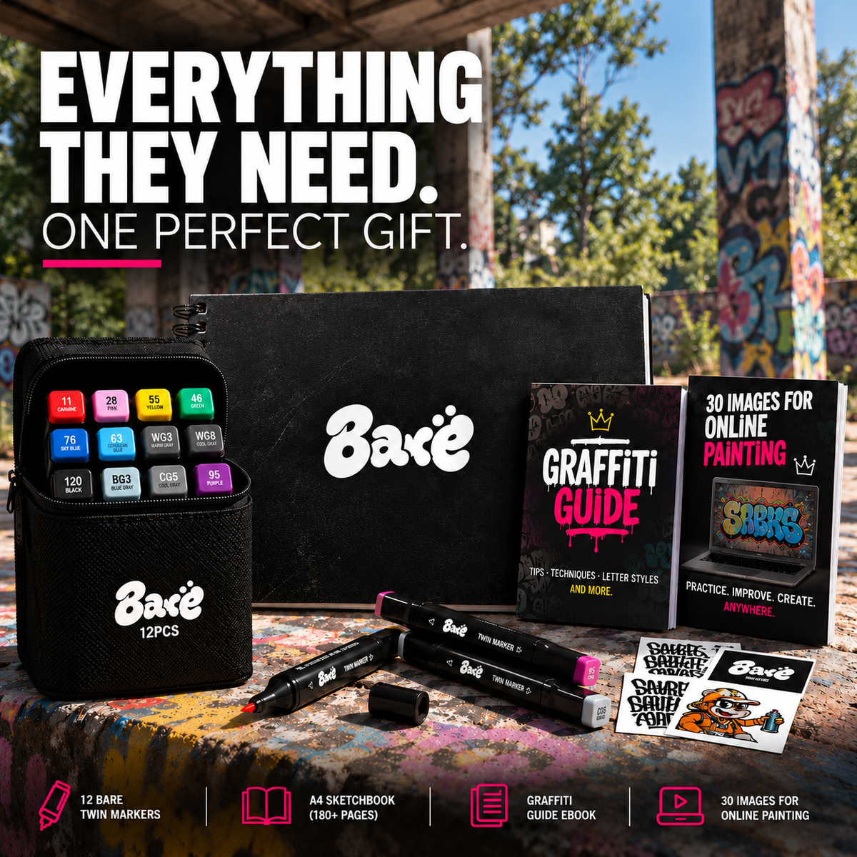 Bare™ Graffiti Full Gift Set